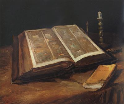 Vincent Van Gogh Still Life with Bible (nn04) oil painting picture